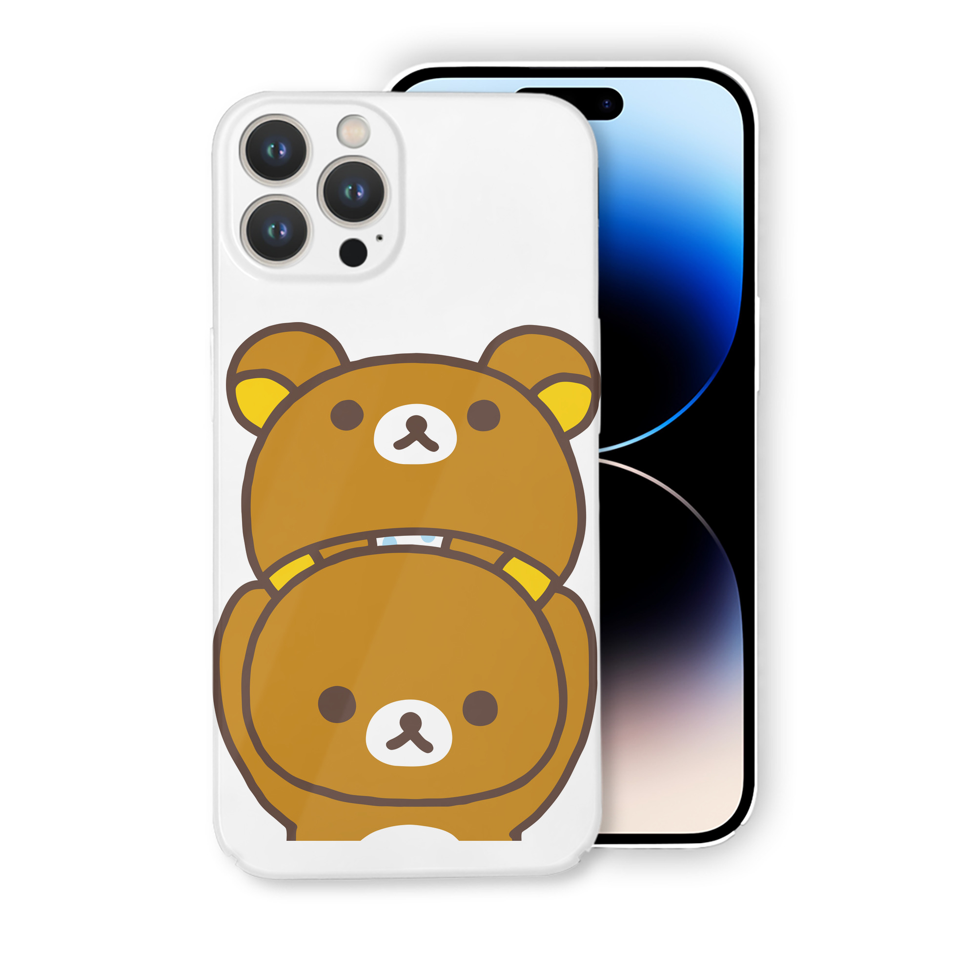 （画像用） リラックマ リラックマ キイロイトリ Rilakkuma Korilakkuma Kiiroitori 【iPhone 14シリーズ対応】ハードケース